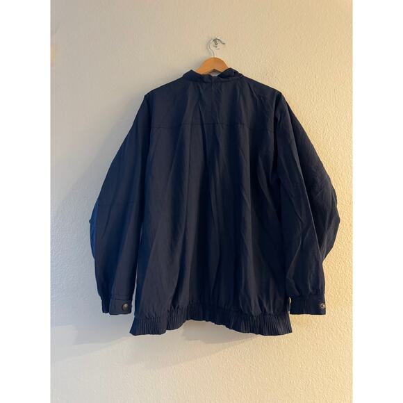 Gary Player Black Knight Men's Golf Windbreaker Jacket Size L Blue Multi Pocket - Picture 3 of 12